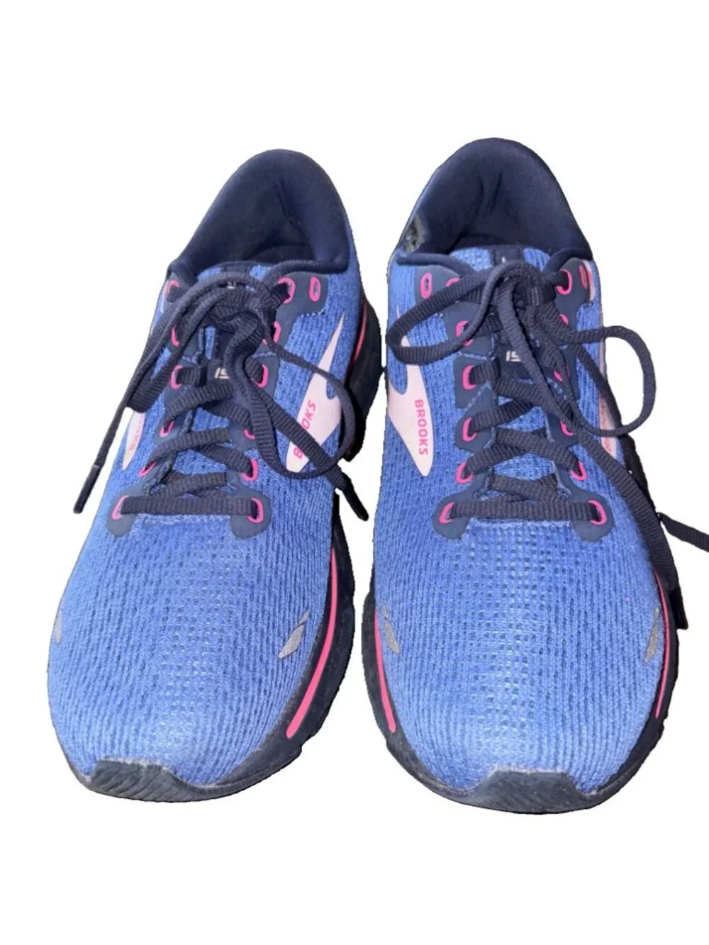 Brooks Ghost 15 Blue Peacoat Pink Running Shoes Women’s Size 9 B-READ!